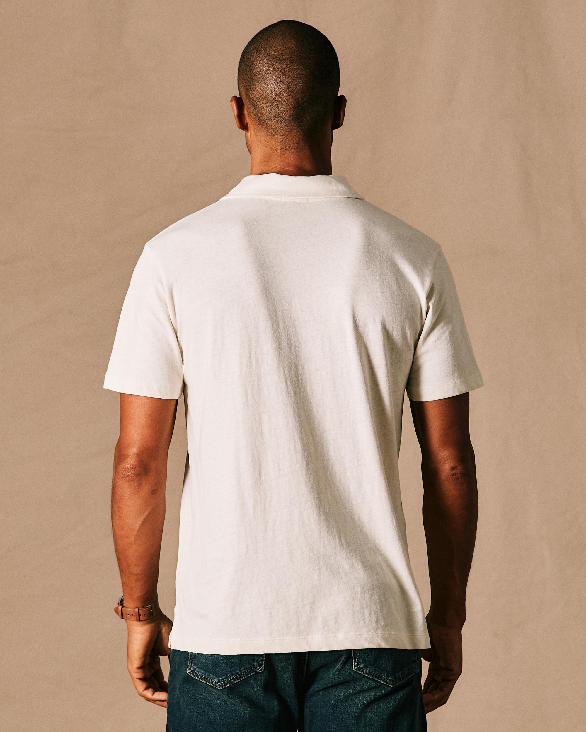 Cotton Hemp Polo Shirt Product Image