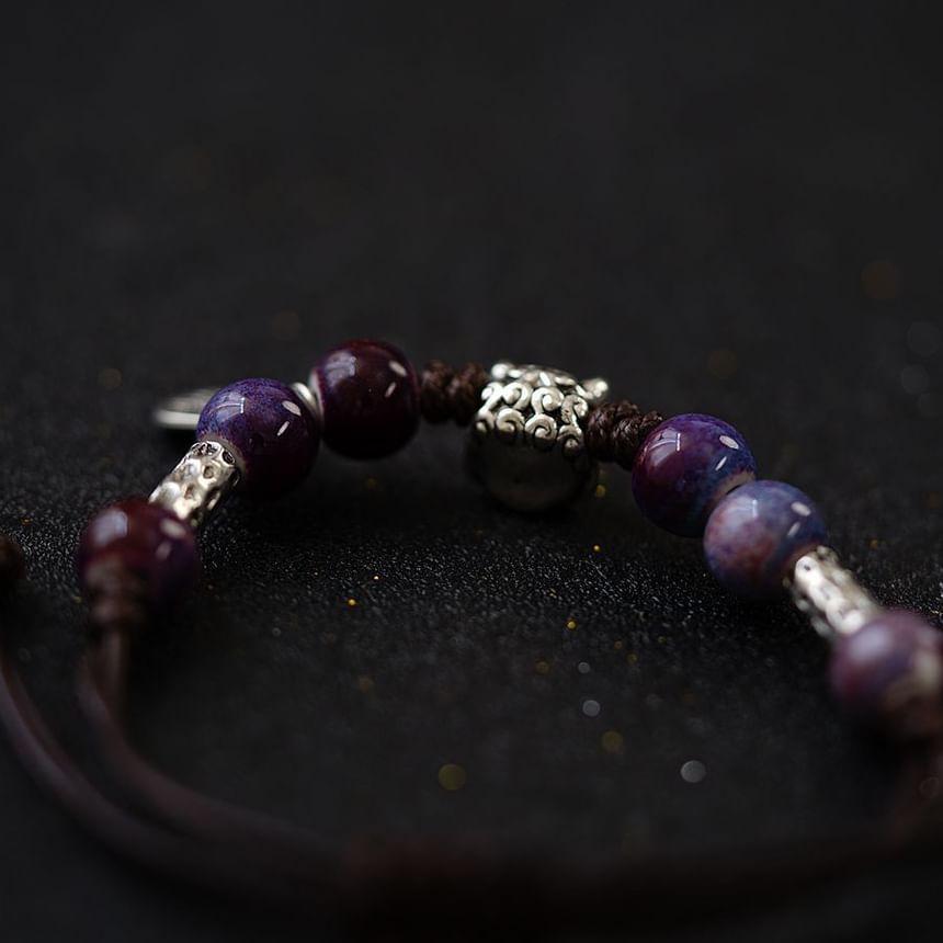 Beaded Lion Charm Bracelet Product Image