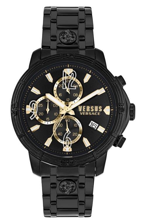 VERSUS Versace Versace Men's Two-Tone Leather Strap Watch, 46mm in Two Tone at Nordstrom Product Image