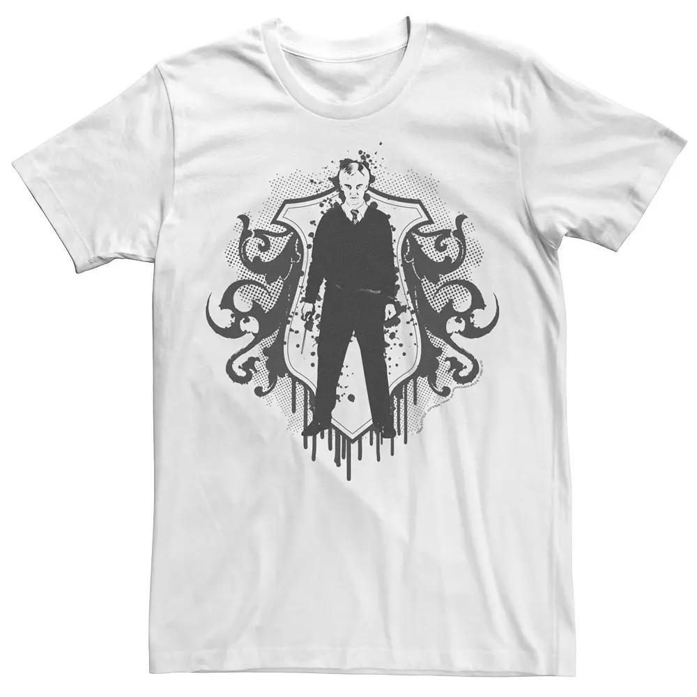Men's Harry Potter Draco Malfoy Crest Portrait Graphic Tee, Size: Medium, White Product Image