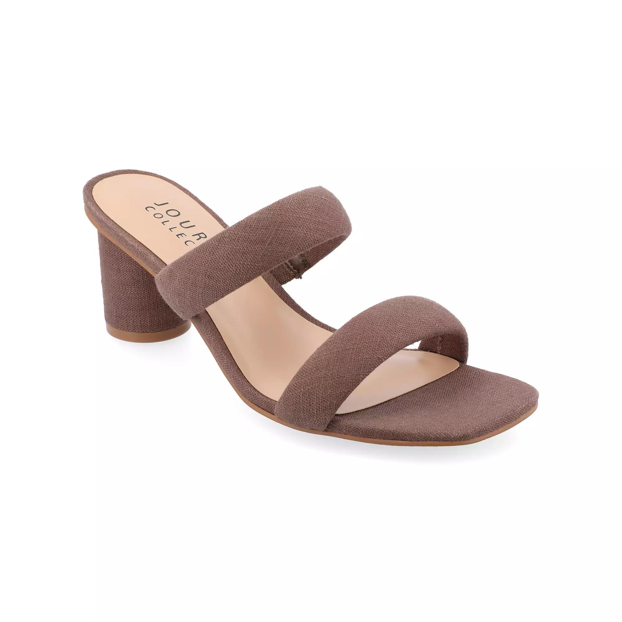 Journee Aniko Womens Tru Comfort Foam Double Strap Slip On Sandals Product Image