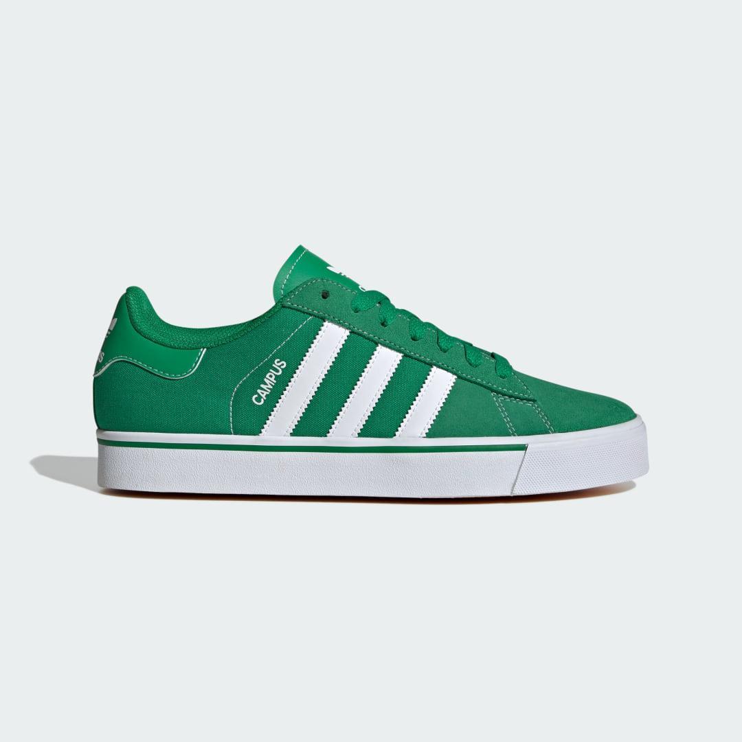 adidas Campus Vulc Shoes Green 6 Unisex Product Image