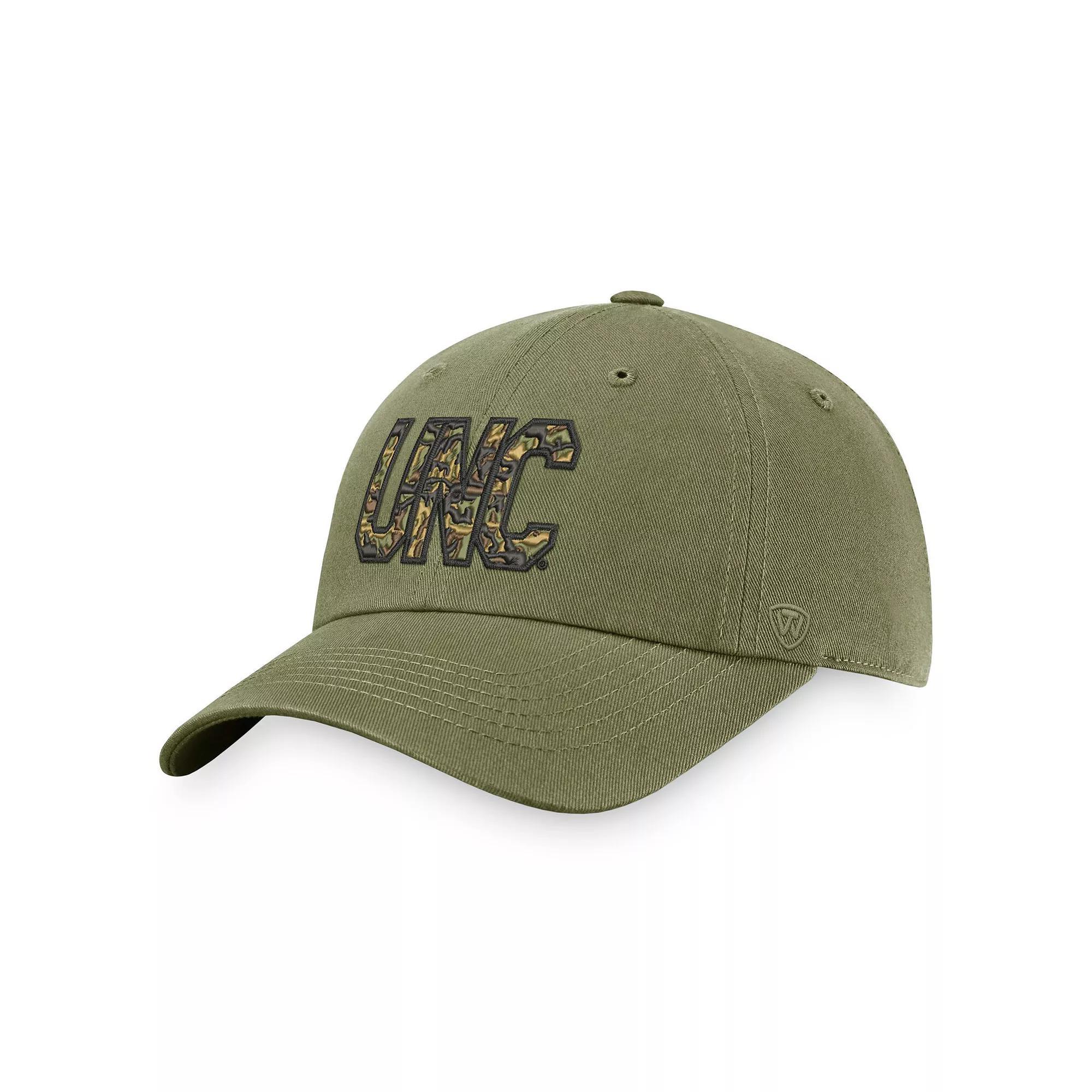 Men's Top of the World Olive North Carolina Tar Heels OHT Military Appreciation Unit Adjustable Hat, Team Product Image