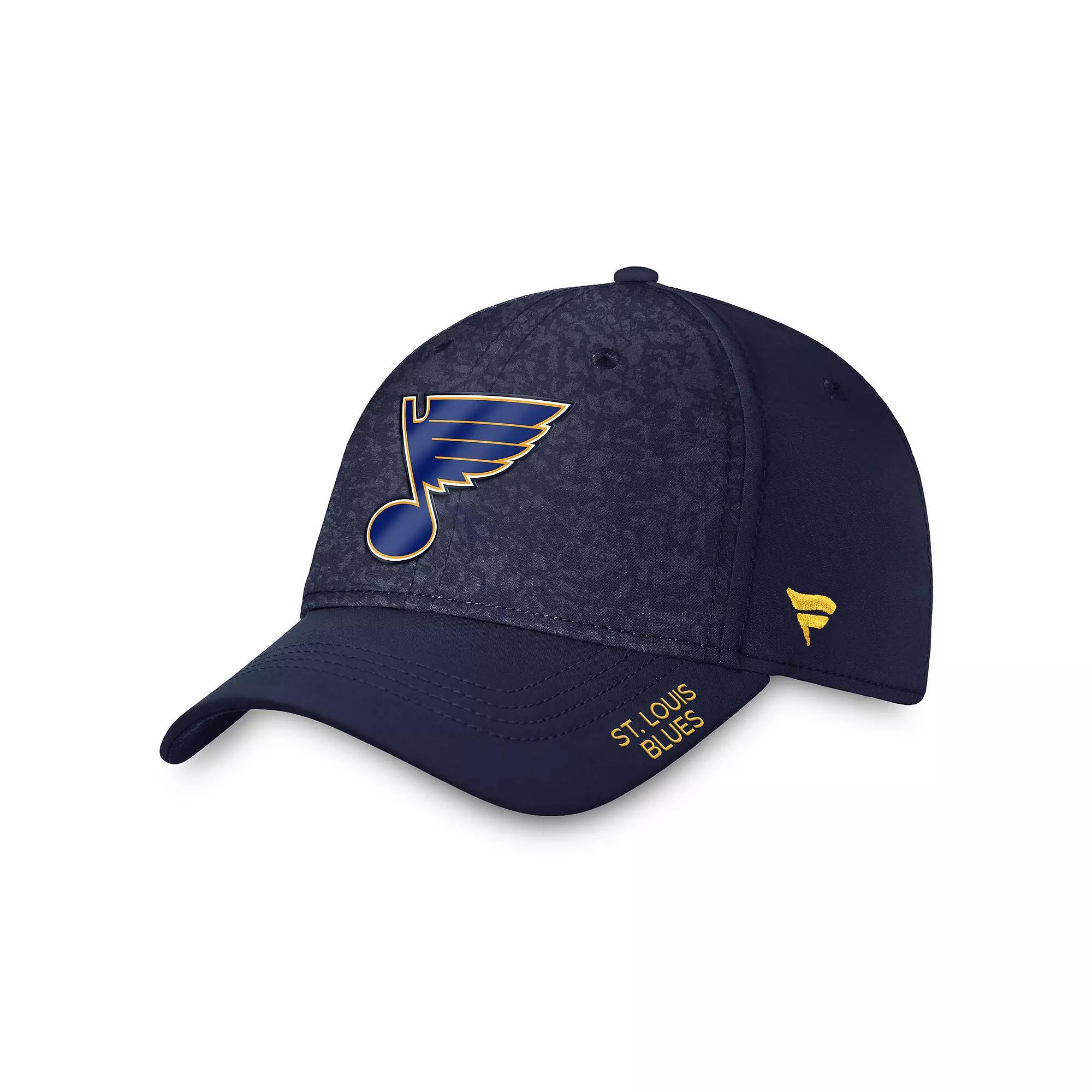 Men's Fanatics  Navy St. Louis Blues Authentic Pro Rink Flex Hat, Size: Medium/Large Product Image
