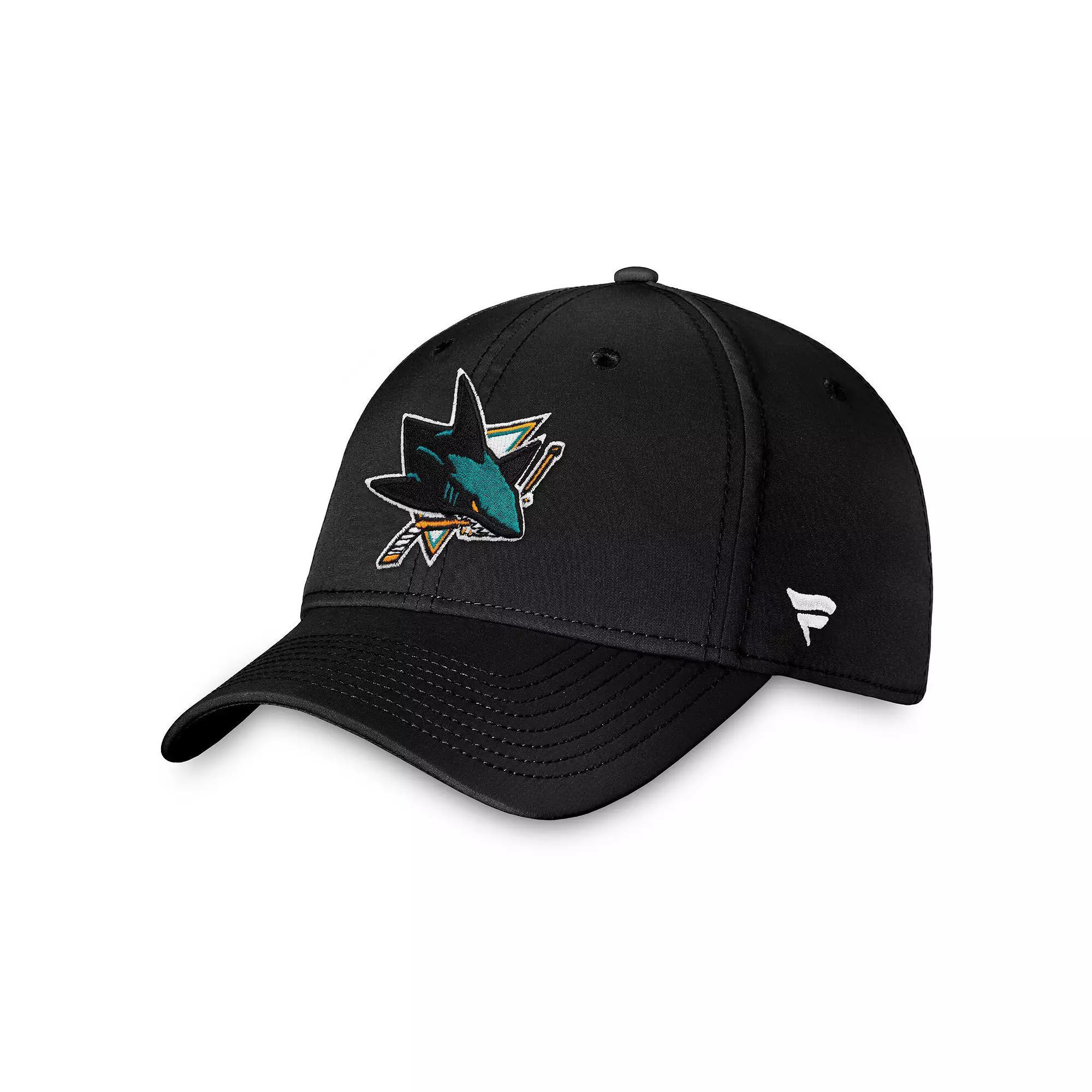Men's Fanatics Black San Jose Sharks Core Primary Logo Flex Hat, Size: Medium/Large, Sks Black Product Image