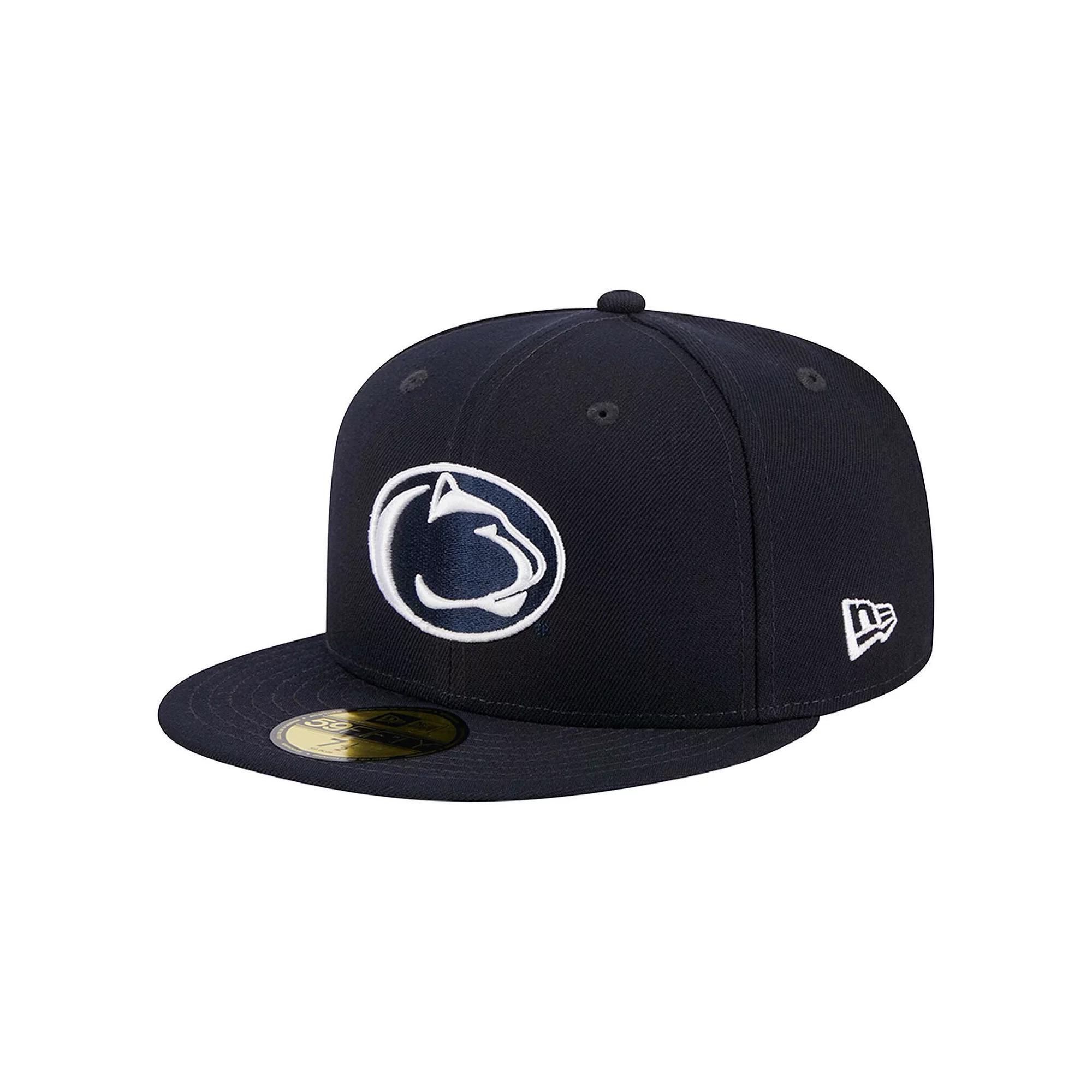 Men's New Era Navy Penn State Nittany Lions 59FIFTY Fitted Hat, Size: 6 7/8, Blue Product Image