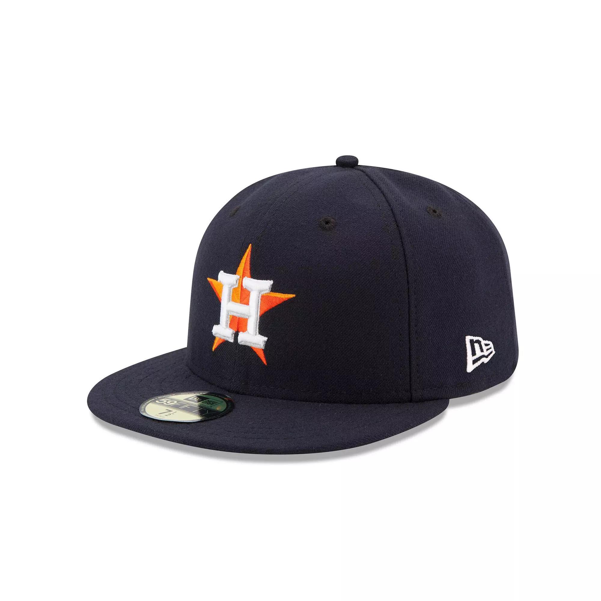Men's New Era Navy Houston Astros Home Authentic Collection On Field 59FIFTY Performance Fitted Hat, Size: 7 3/8, Blue Product Image
