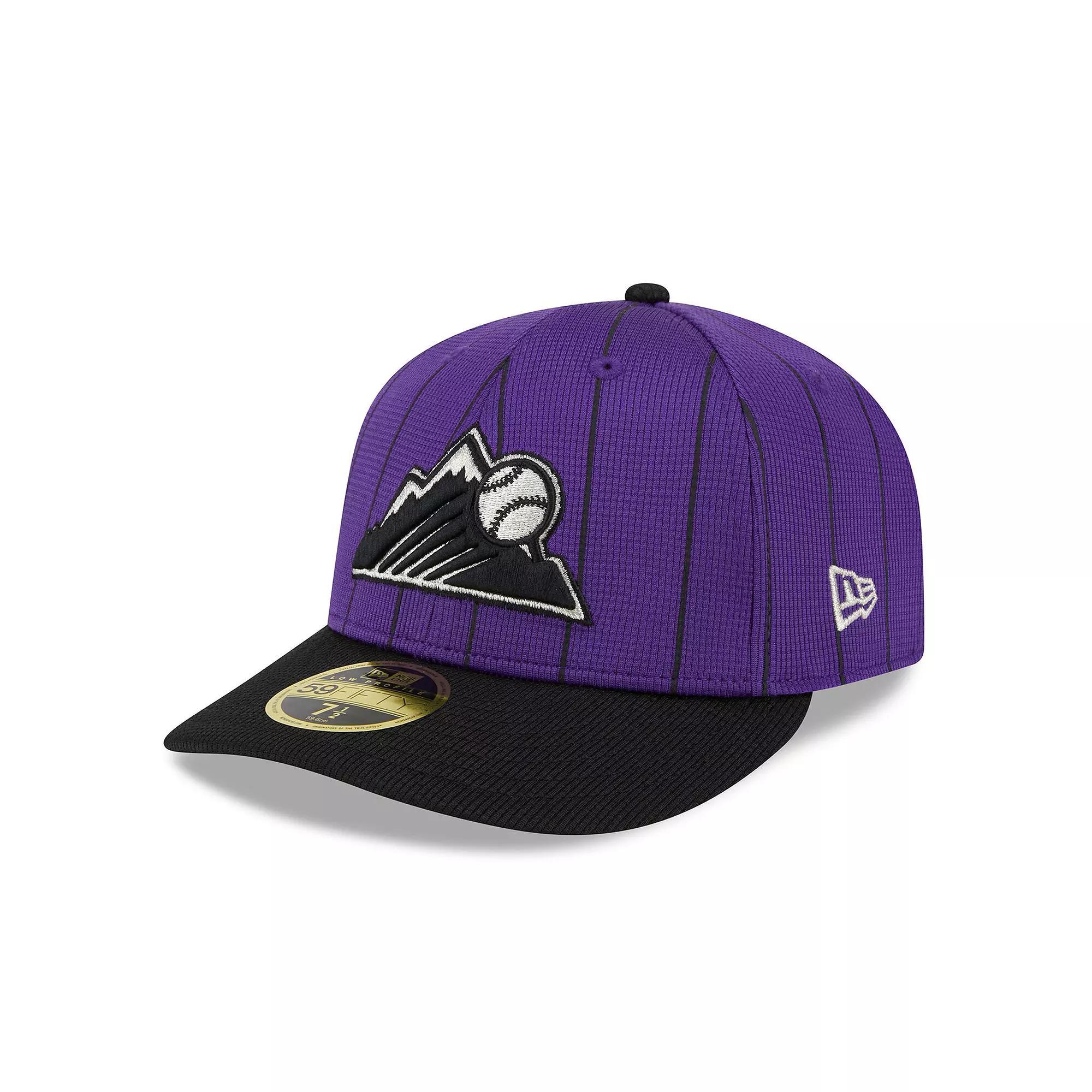 Men's New Era  Purple Colorado Rockies 2024 Batting Practice Low Profile 59FIFTY Fitted Hat, Size: 7 1/8 Product Image