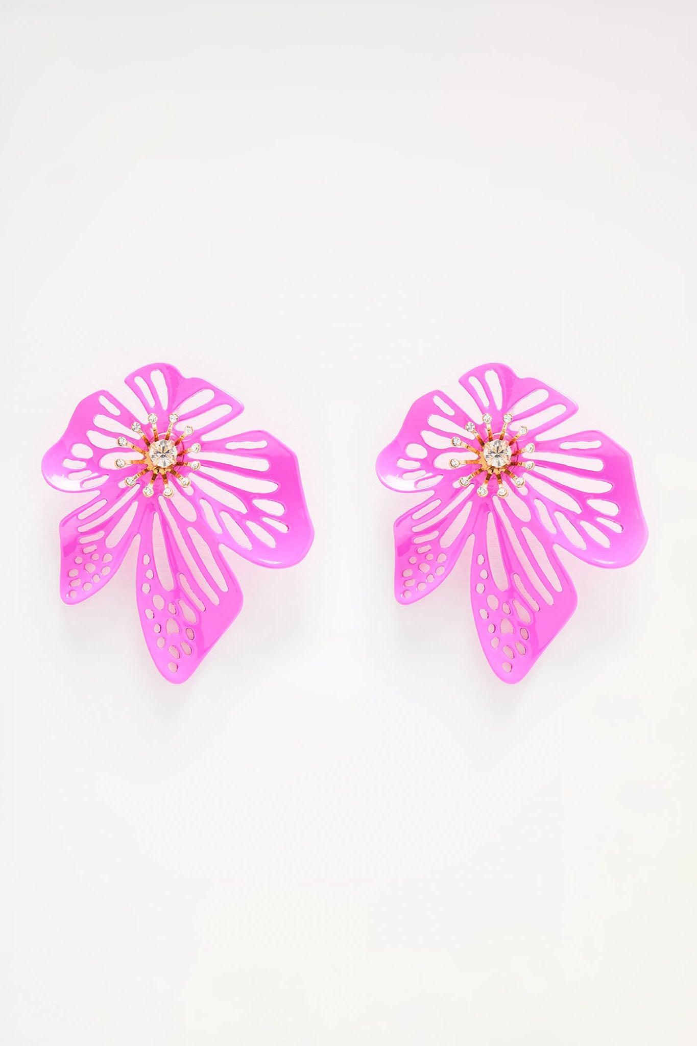 Maui Mommy Earrings - Fuchsia Product Image