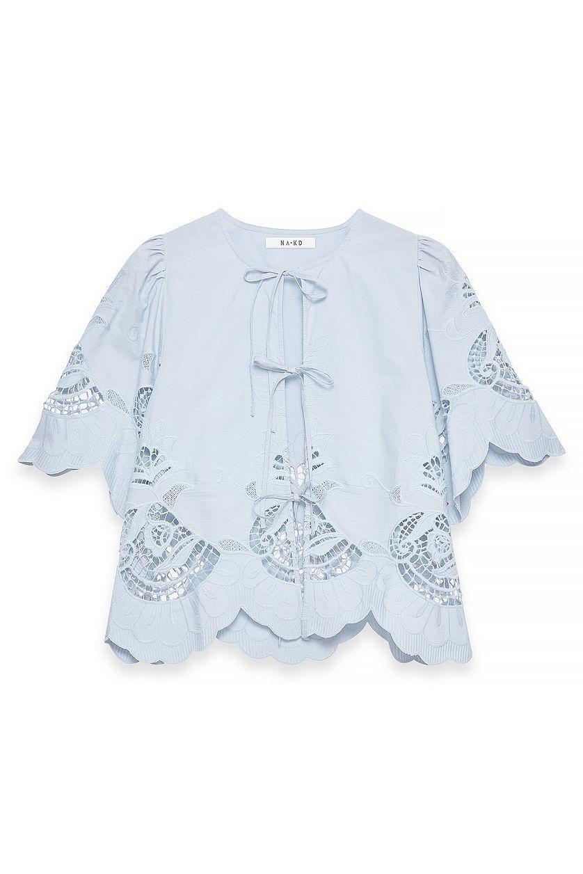 Anglais Tie Front Blouse Product Image