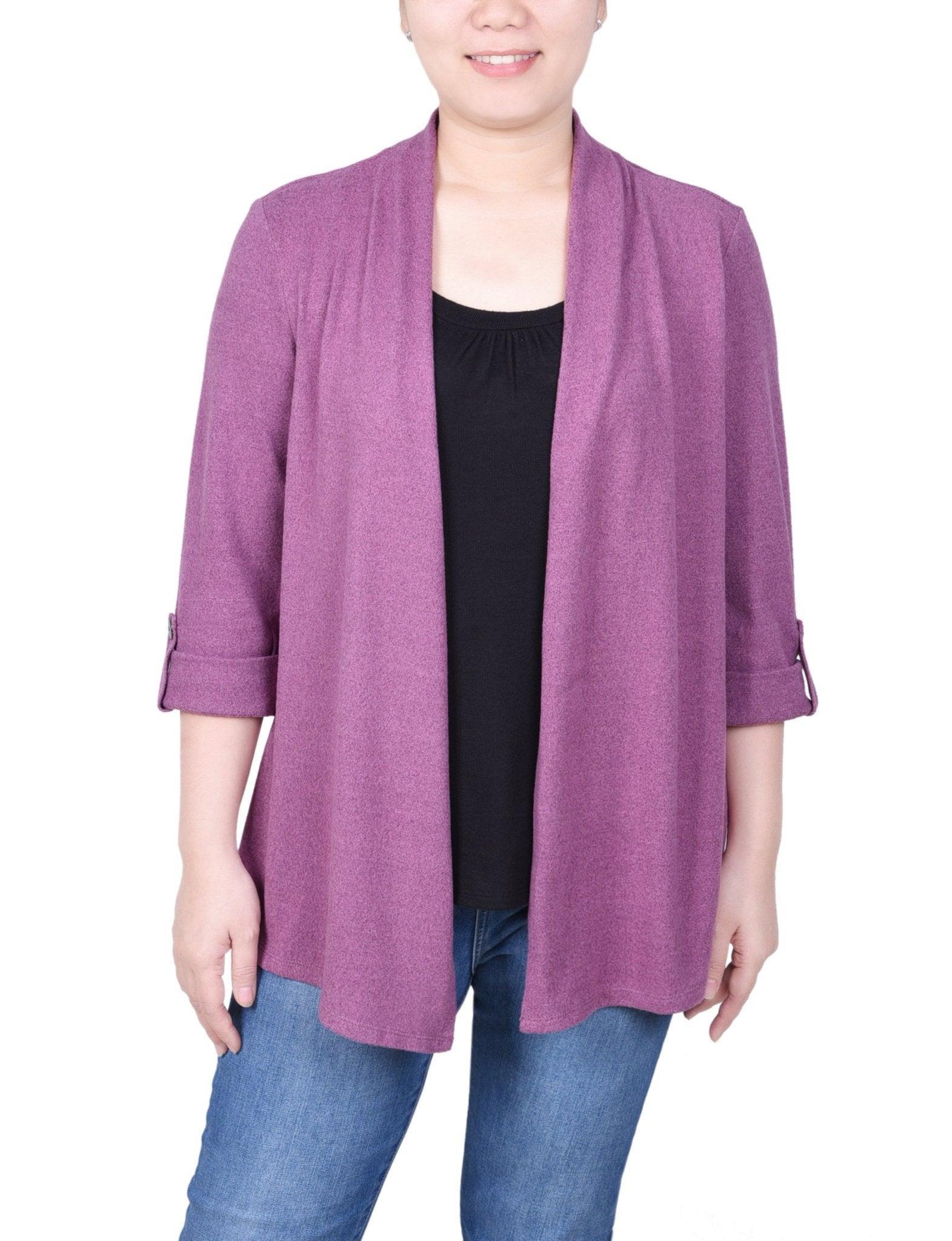 3/4 Length Sleeve Two In One Top - Petite Product Image