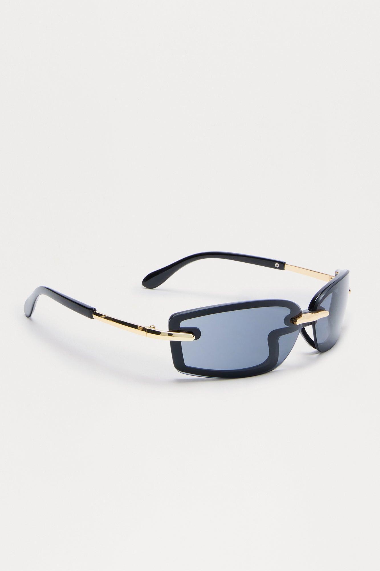 Outside Of Ordinary Shield Sunglasses - Black Female Product Image