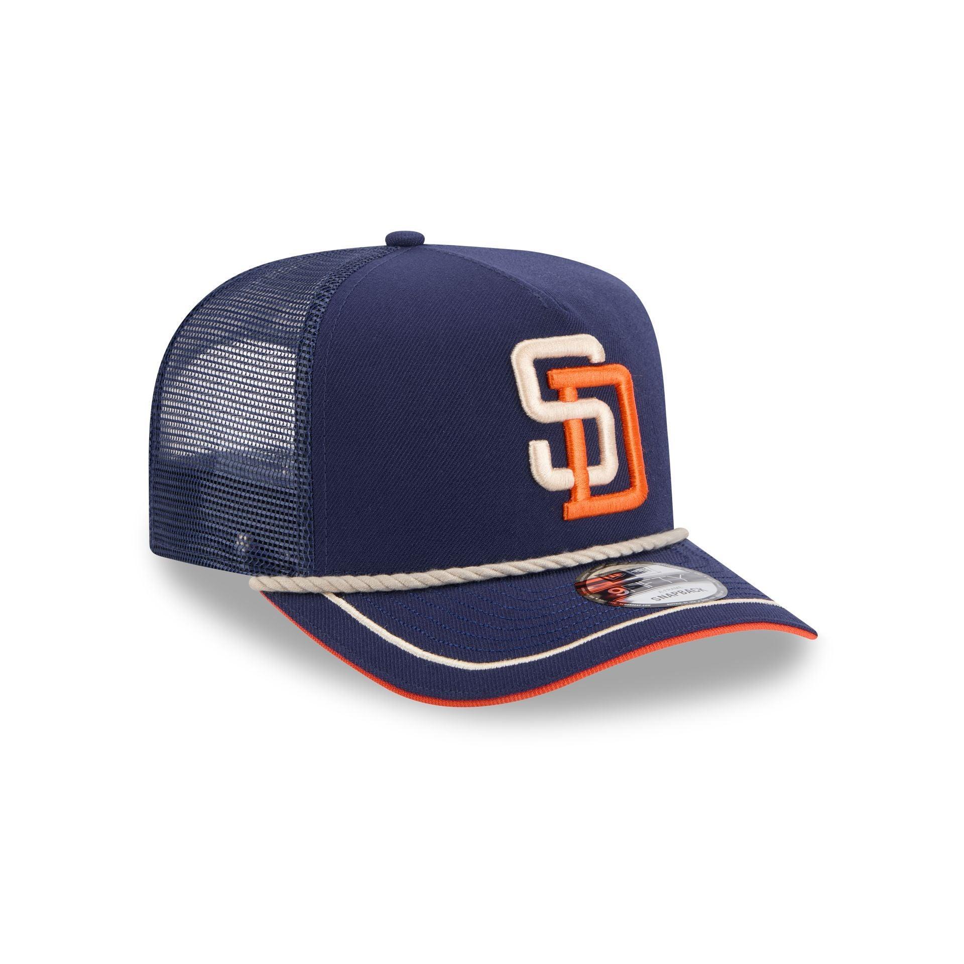 San Diego Padres Vintage Team Rope 9FIFTY A-Frame Trucker Male Product Image