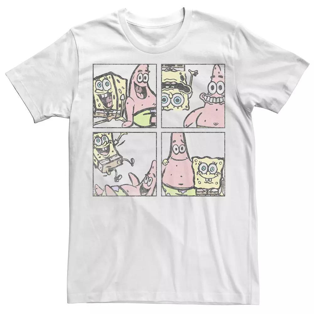 Men's SpongeBob SquarePants & Patrick Best Friend Box Up Tee, Size: Medium, White Product Image