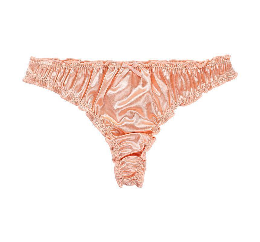 Satin Ruched Panties Product Image
