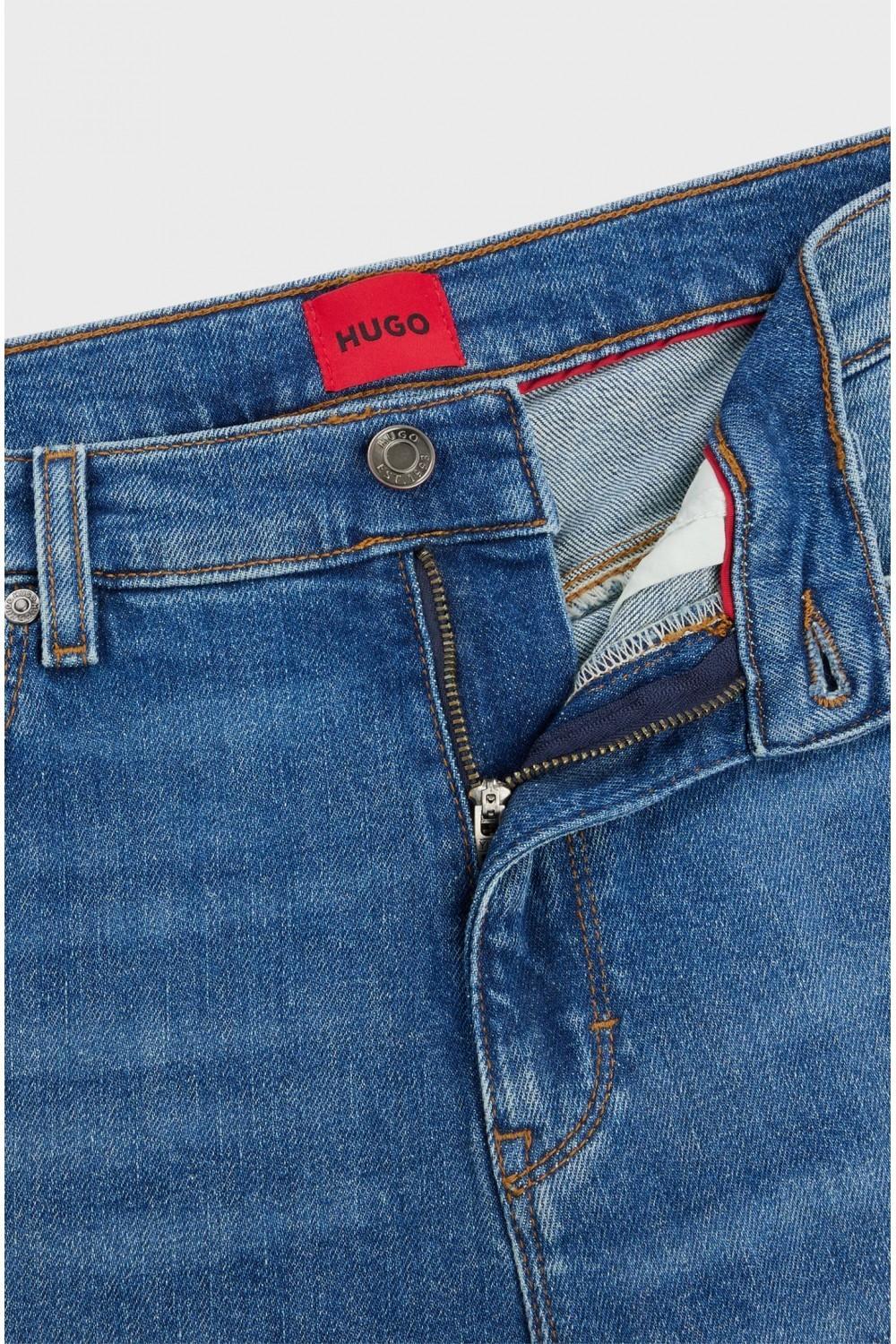 HUGO BOSS Mid-rise Slim-fit Jean In Blue Product Image