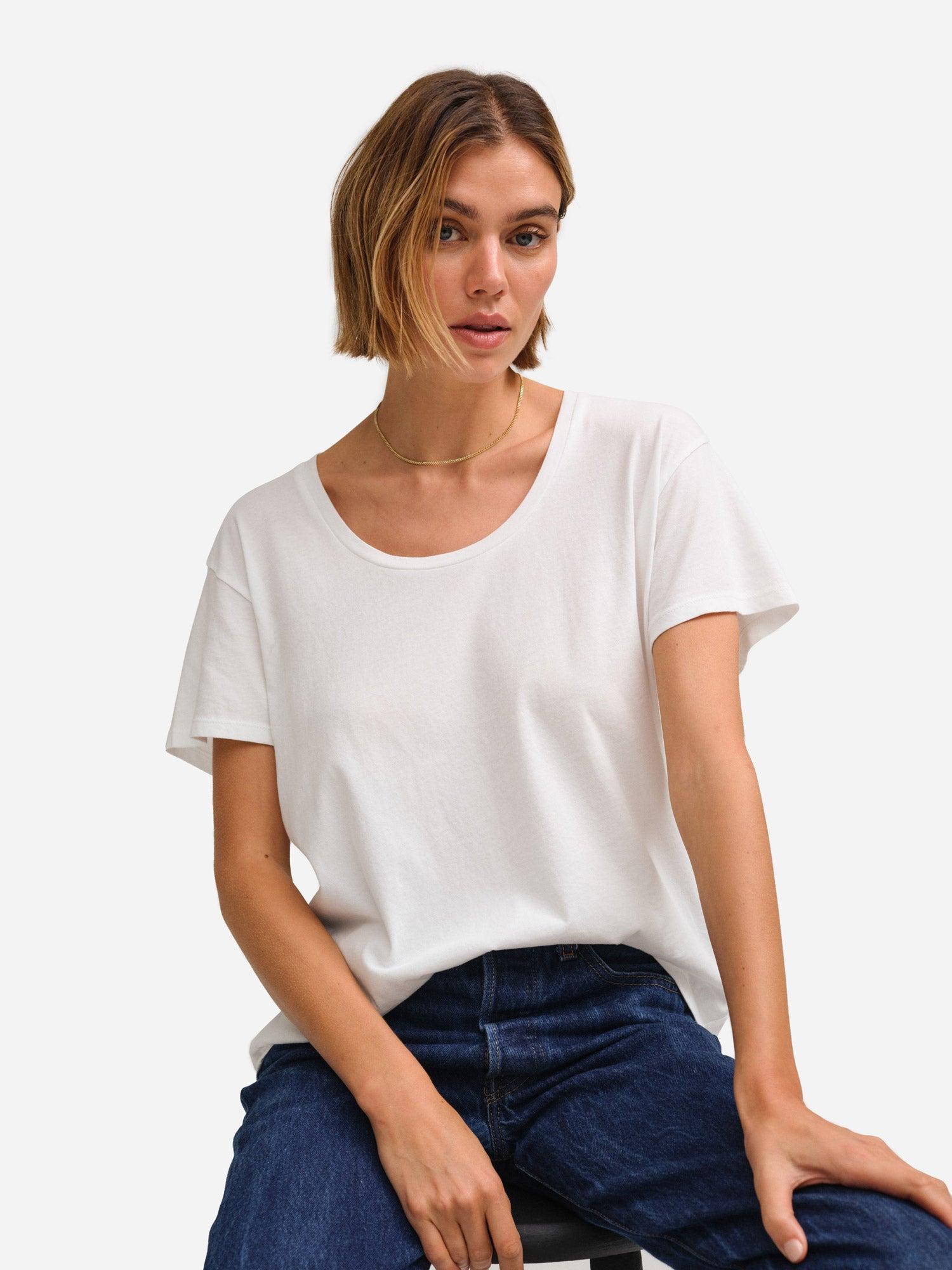 Organic Cotton Classic U-Neck Tee Female Product Image