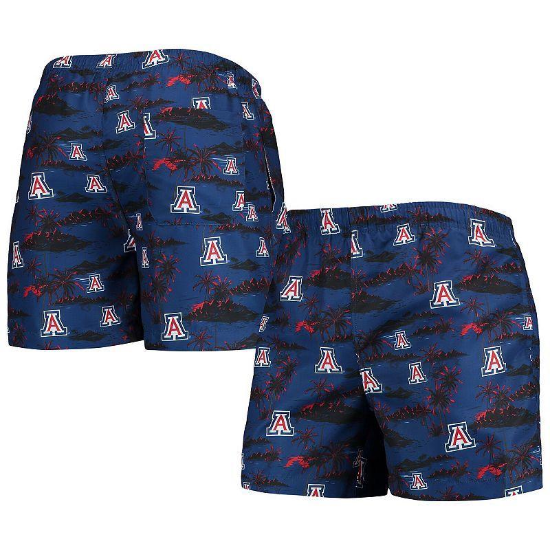 Men's FOCO Navy Arizona Wildcats Island Palm Swim Trunks, Size: 2XL, Blue Product Image