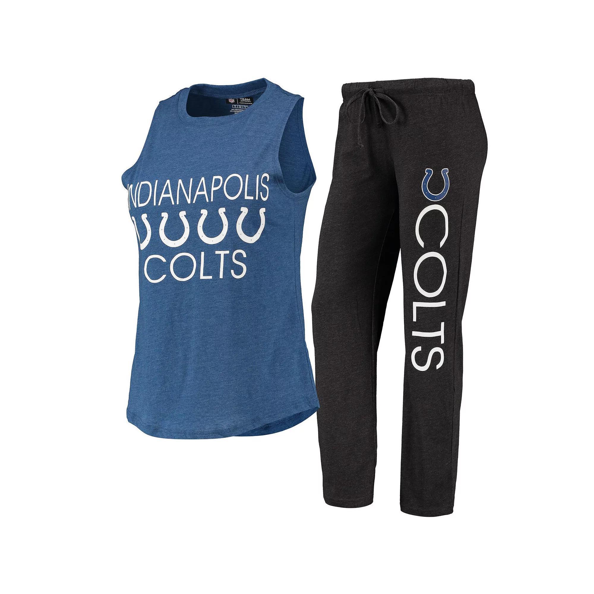 Womens Concepts Sport /Royal Indianapolis Colts Muscle Tank Top & Pants Sleep Set Product Image
