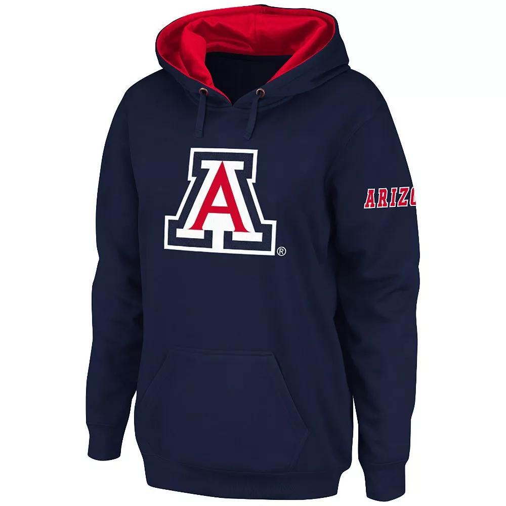 Women's Stadium Athletic Navy Arizona Wildcats Big Logo Pullover Hoodie, Size: XL, Blue Product Image