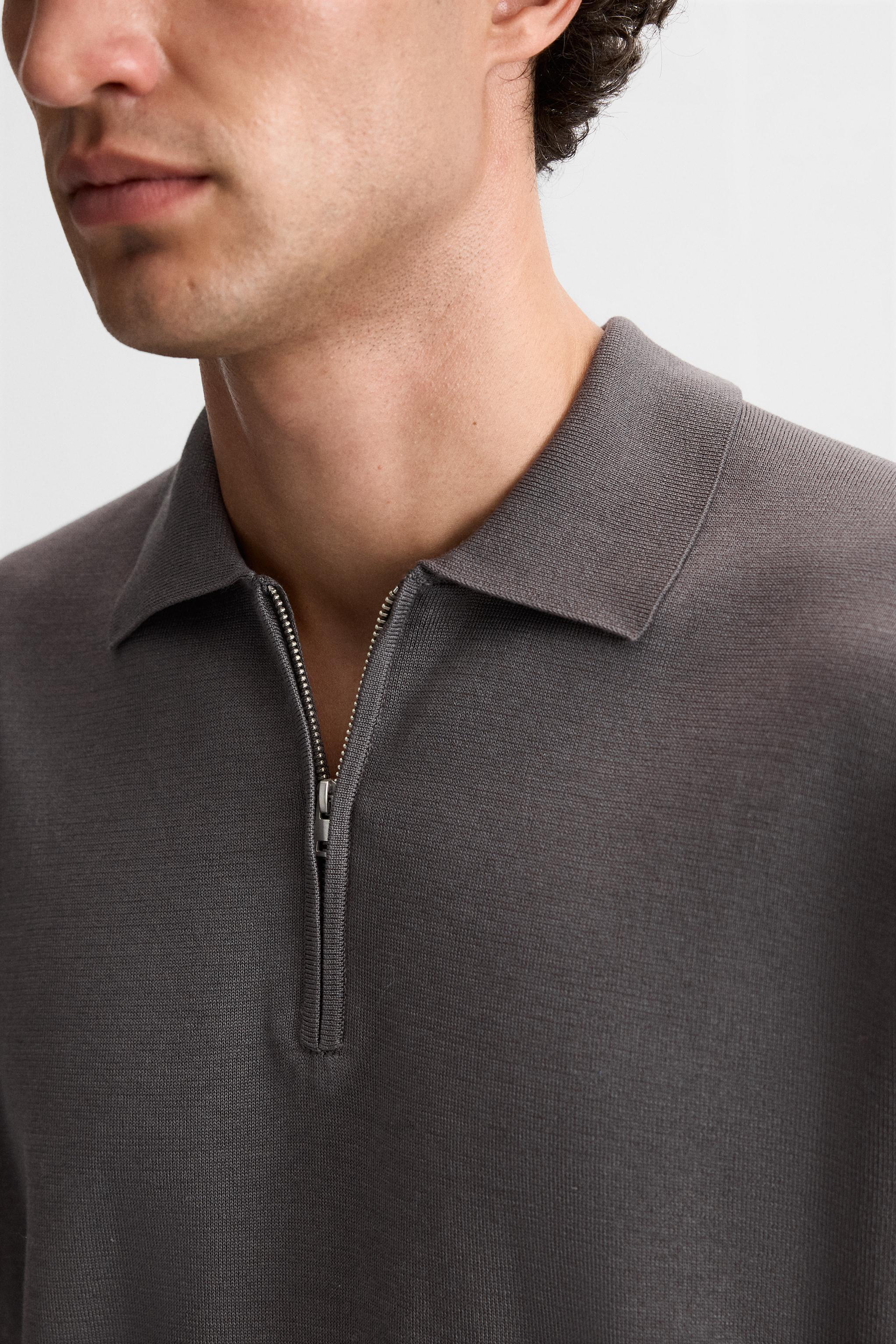 QUARTER ZIP KNIT POLO Product Image