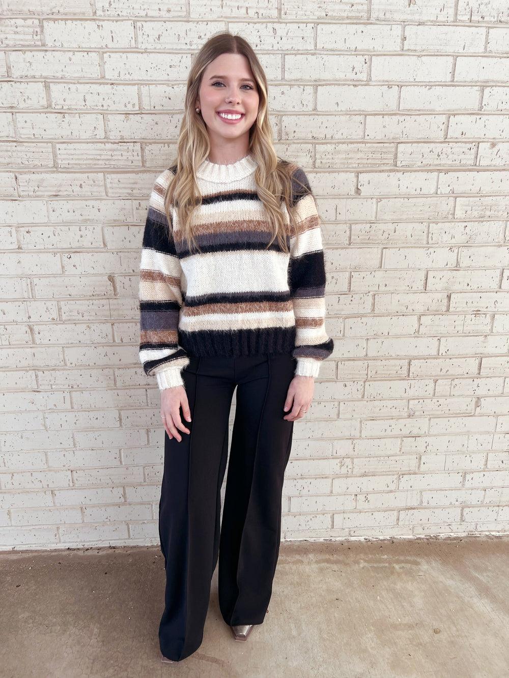 Striped Mohair Sweater - 2 Colors* Product Image