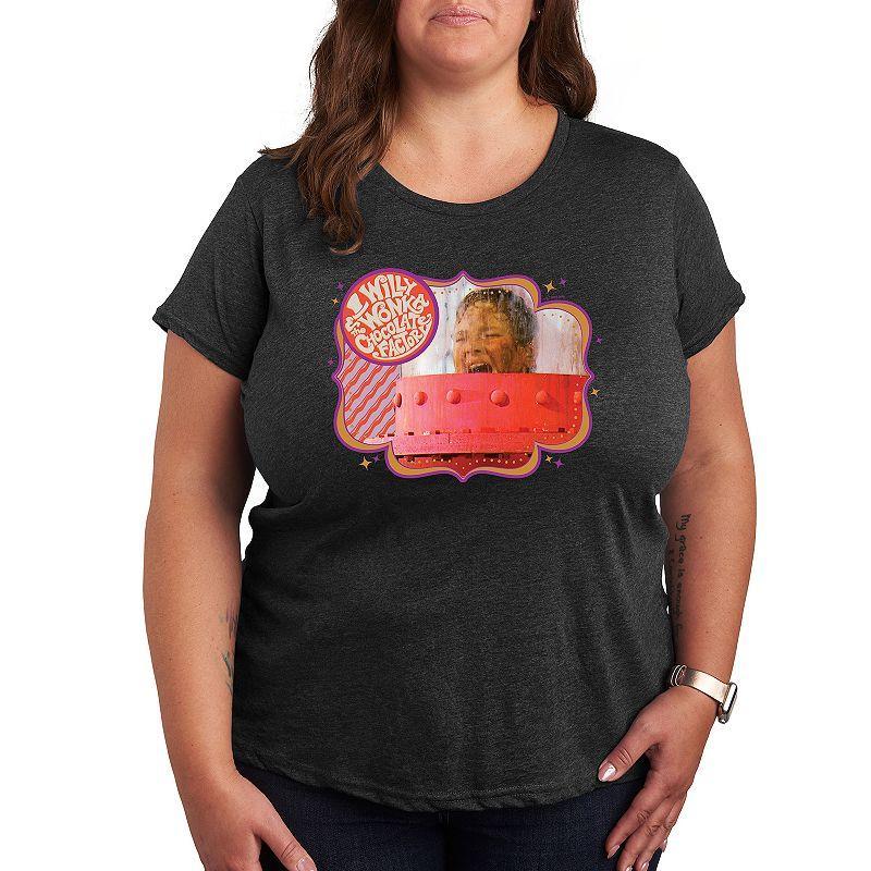Plus Willy Wonka and the Chocolate Factory Augustus Gloop Graphic Tee, Womens Product Image
