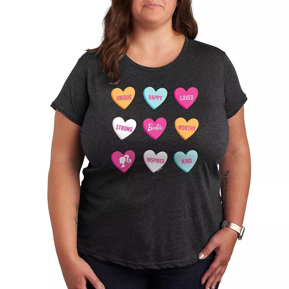 Plus Fosters Navy Blue Logo Graphic Tee, Womens Grey Gray Product Image