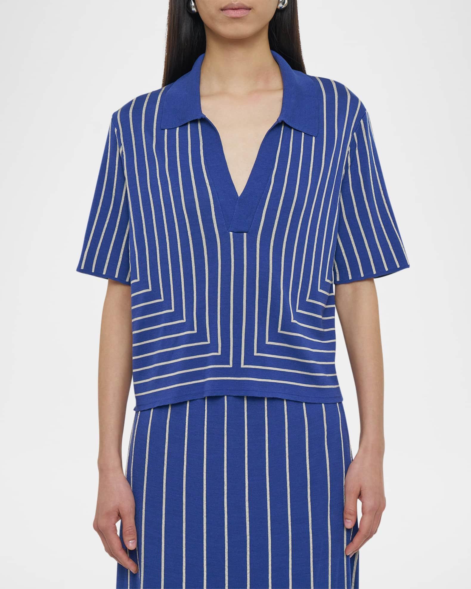 Geometric Jacquard Knit Top Product Image