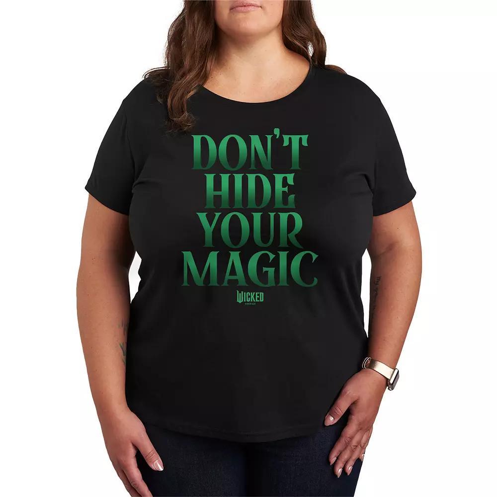 Plus Size Wicked Dont Hide Your Magic Graphic Tee, Womens Product Image