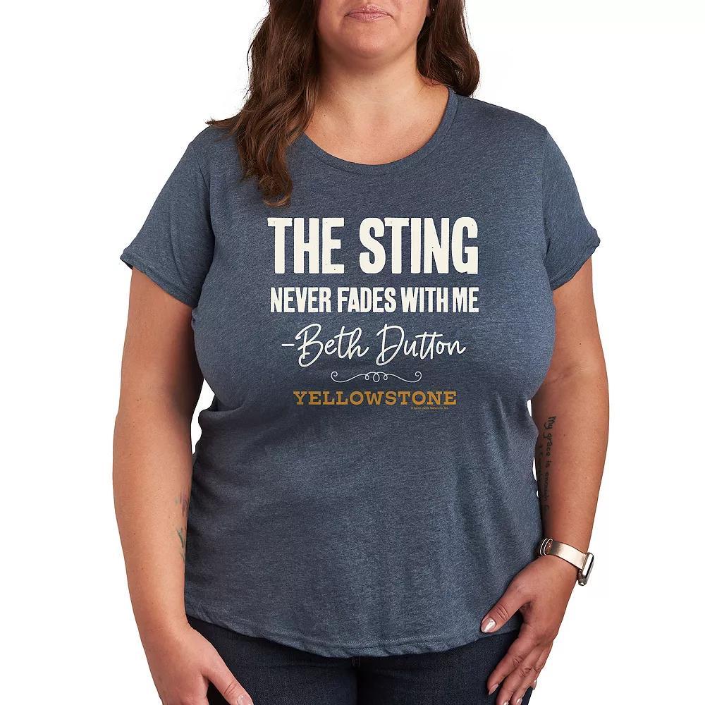 Plus Coffee Unrealistic Expectations Graphic Tee, Womens Heather Grey Product Image