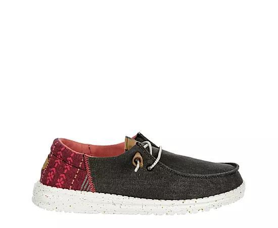 HEYDUDE Womens Wendy Chambray Woven Heel Slip Product Image