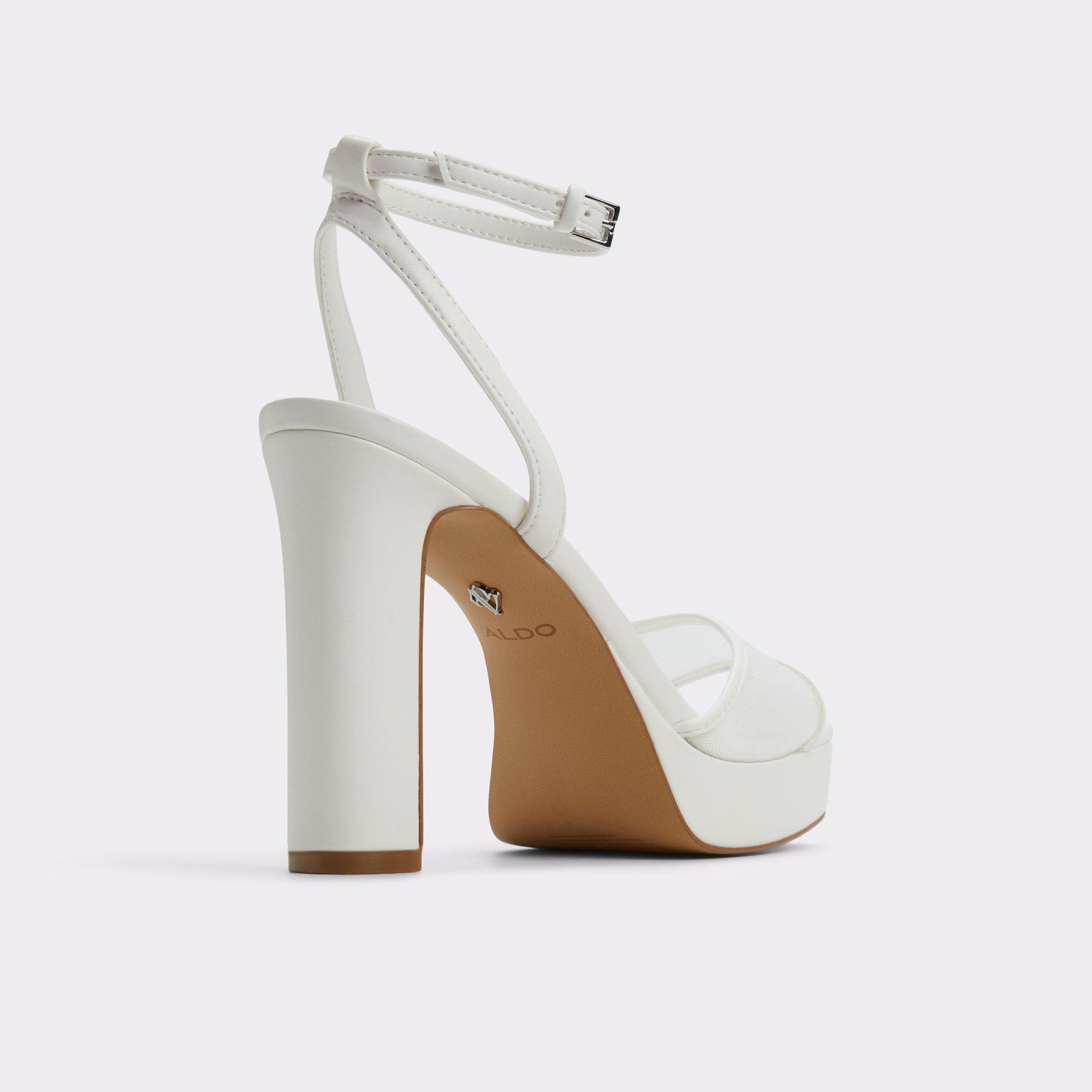 ALDO Chicglimmer - Women's Platform Sandal Sandals - White, Size 10 Product Image