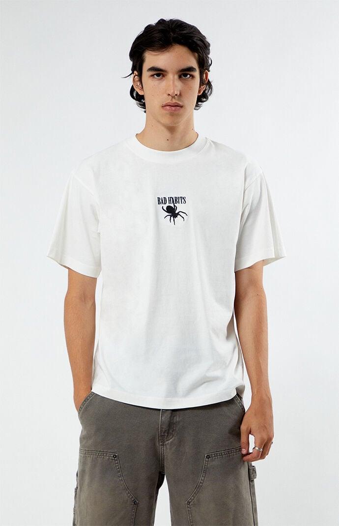 Men's Bad Habits Embroidered Oversized T-Shirt Product Image