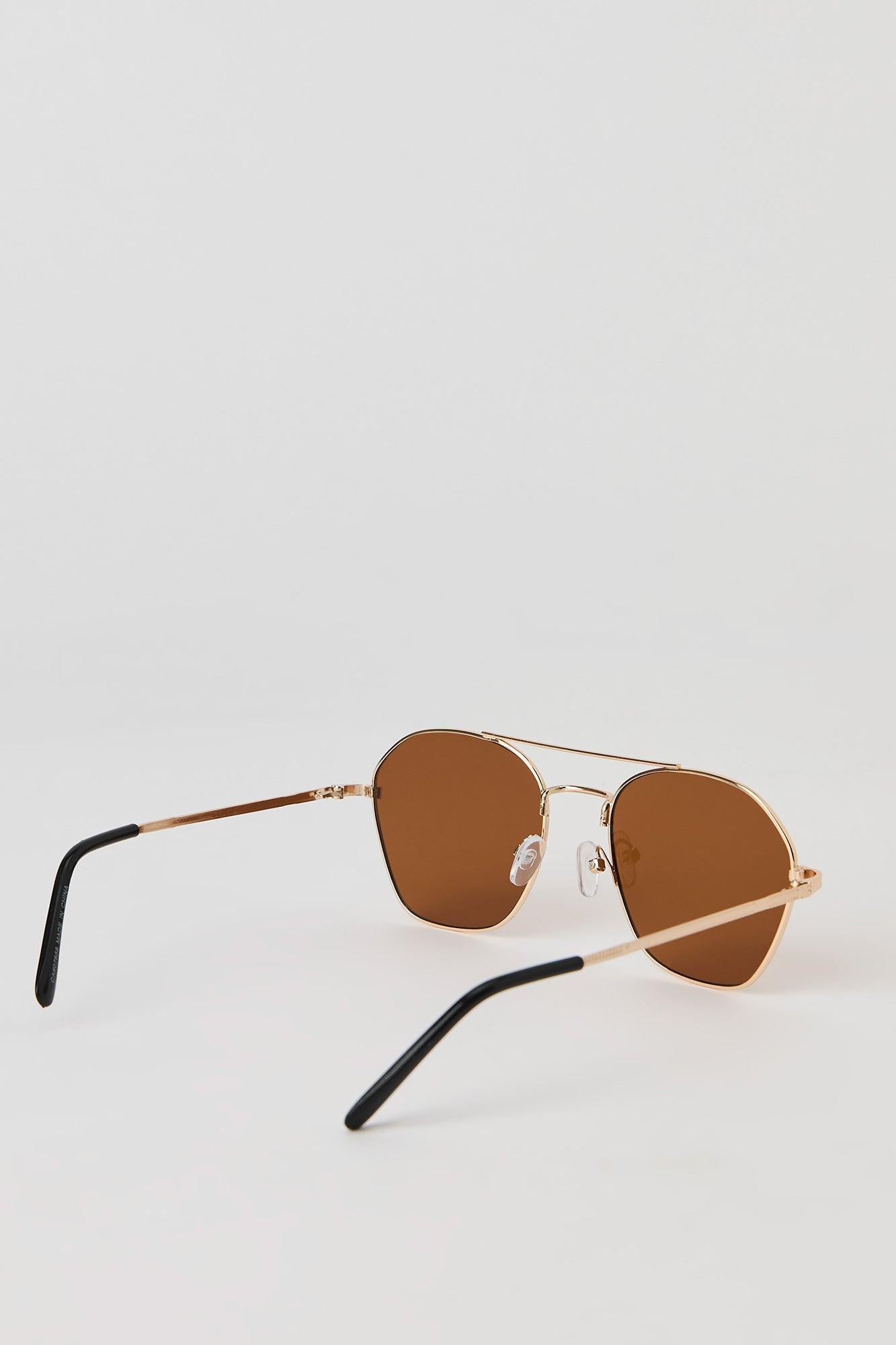 Round Aviator Sunglasses Male Product Image