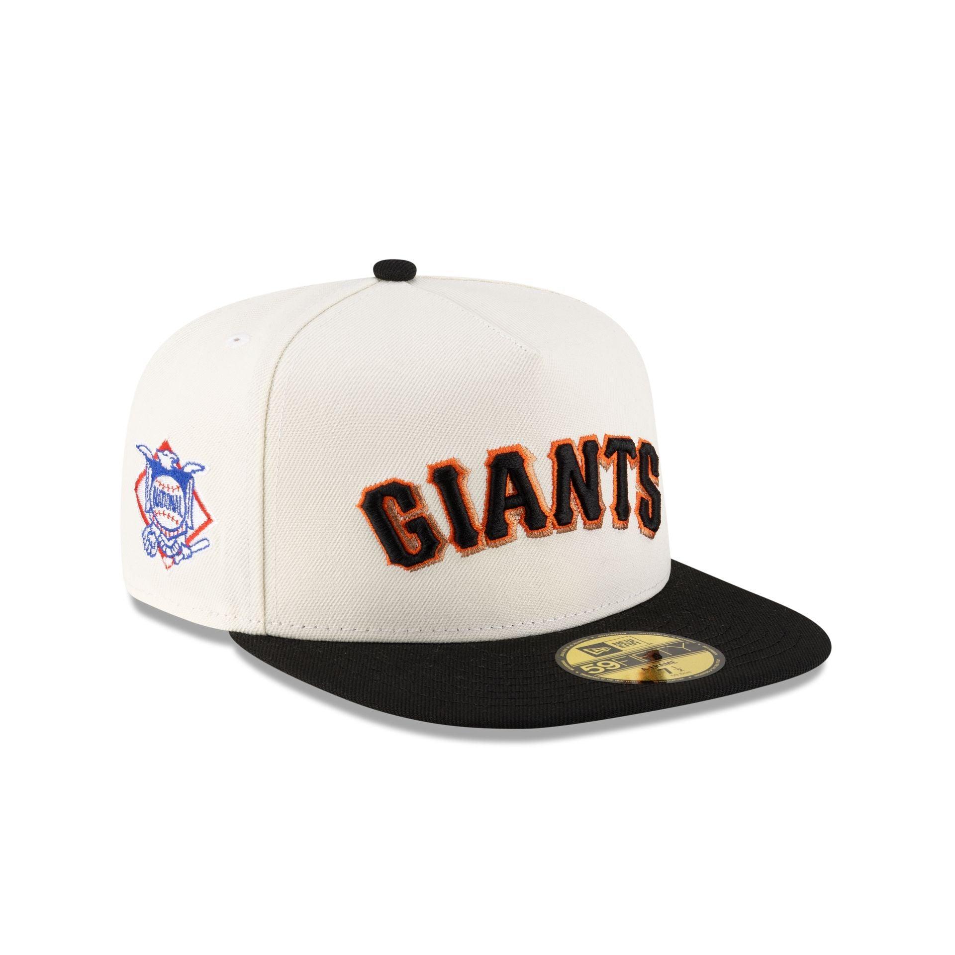 Just Caps League Sidepatch Chrome White San Francisco Giants 59FIFTY A-Frame Fitted Hat Male Product Image