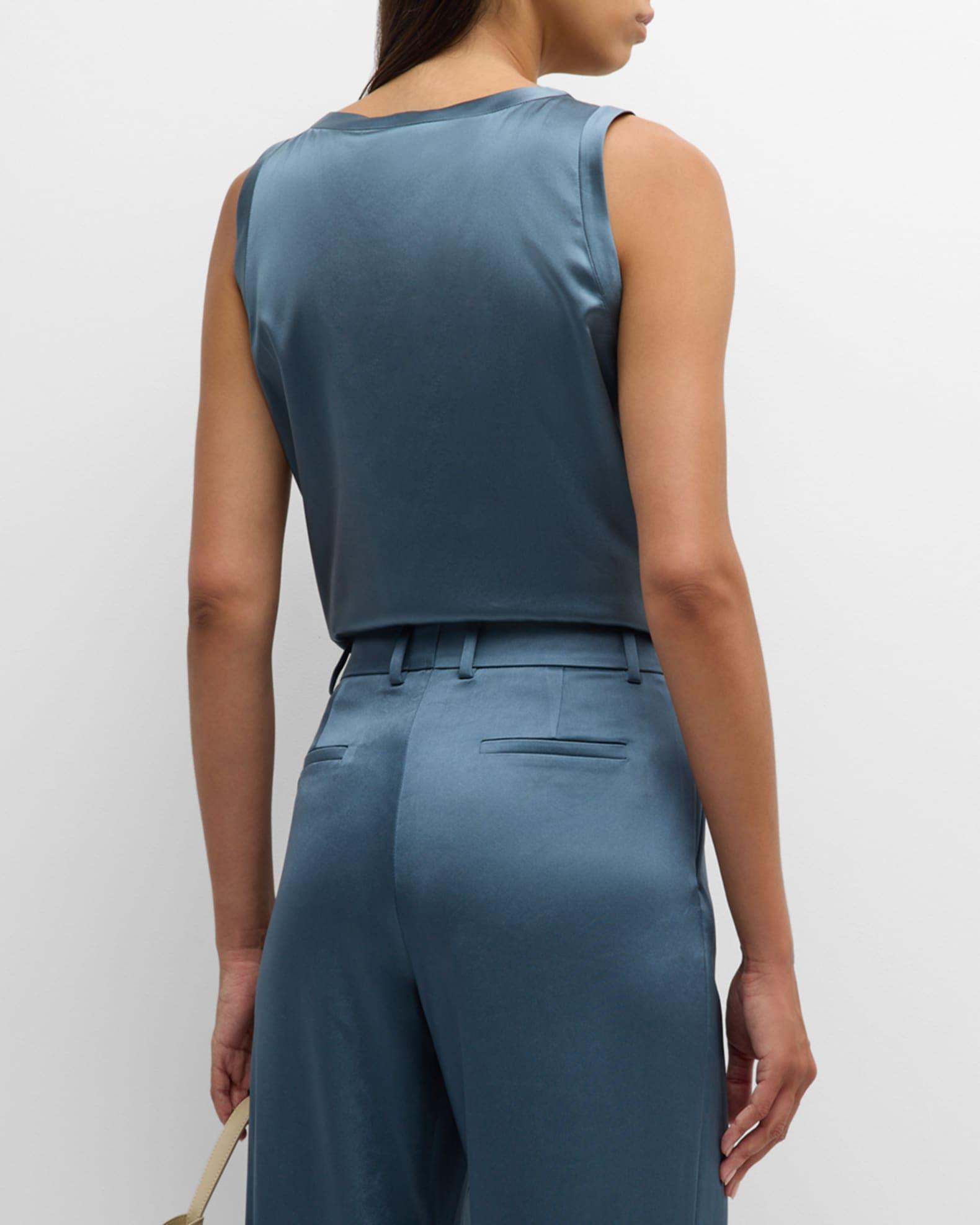 Perla Luxe Reversible Silk Charmeuse Shell Product Image