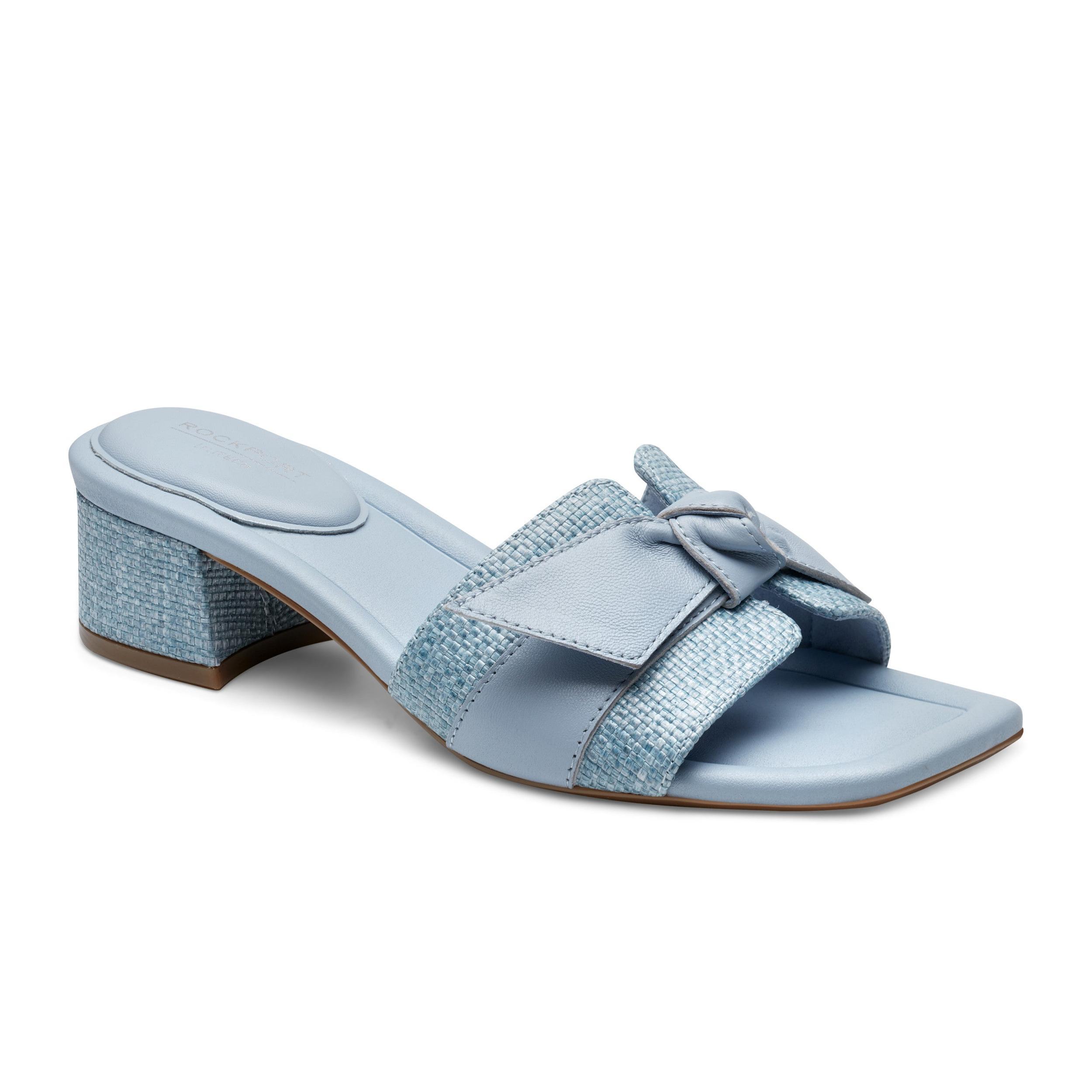 Women's Carsie Block Heel Square Toe Slip-on Sandals Product Image