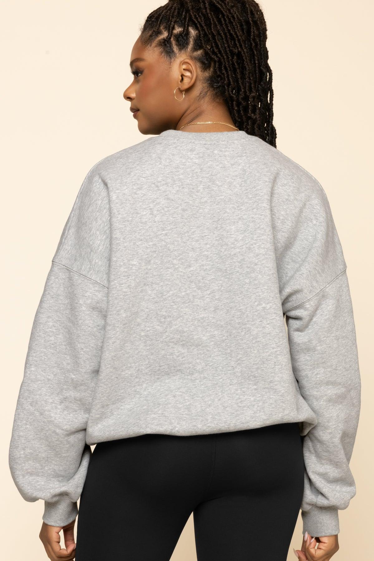 POPFLEX® Cloud Crewneck Sweater - Heather Grey Product Image