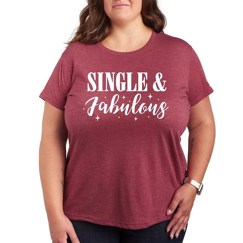 Plus I Speak Toddler Graphic Tee, Toddler Girls Grey Dark Red Product Image