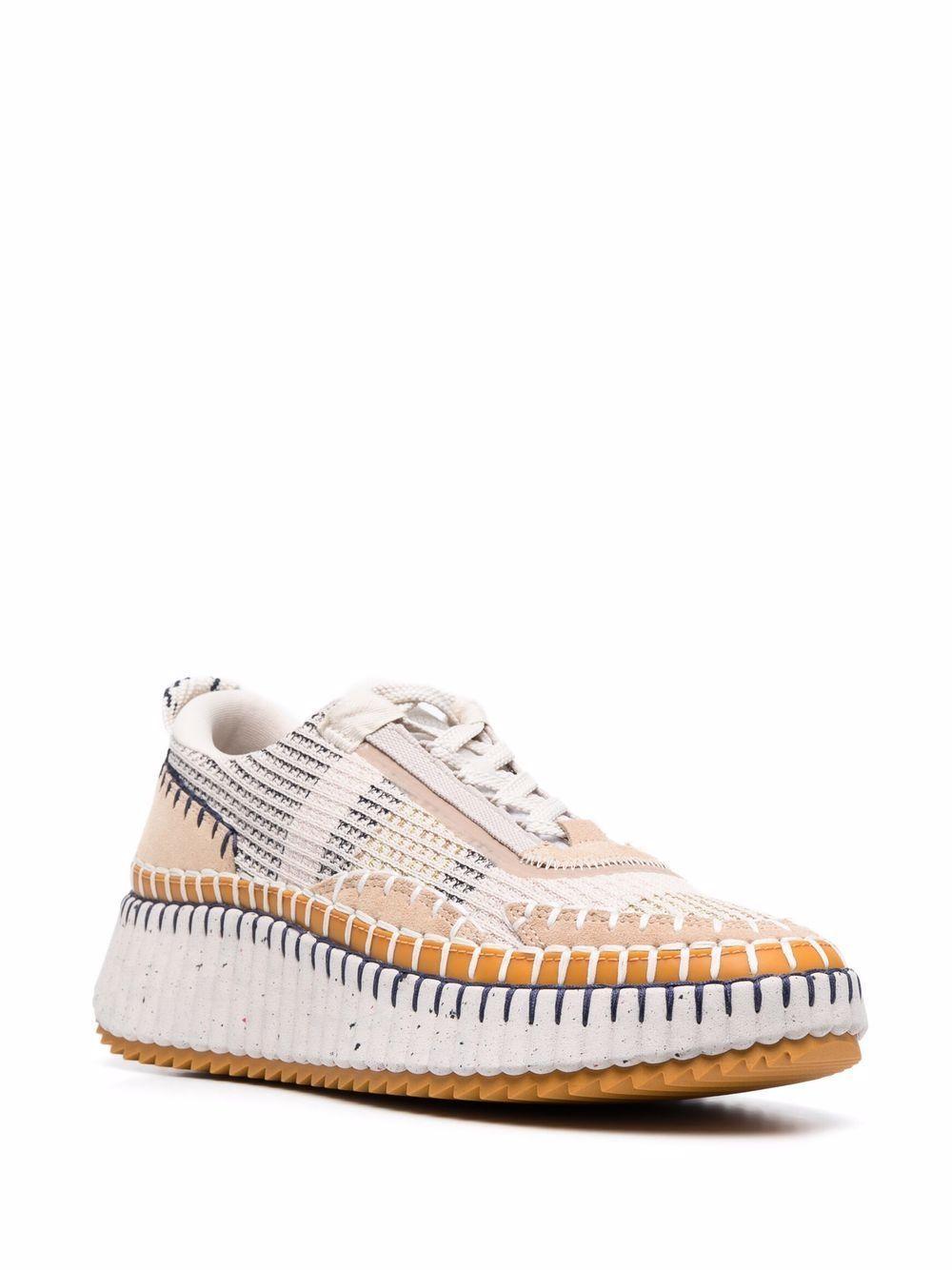 whipstitch-trim sneakers Product Image