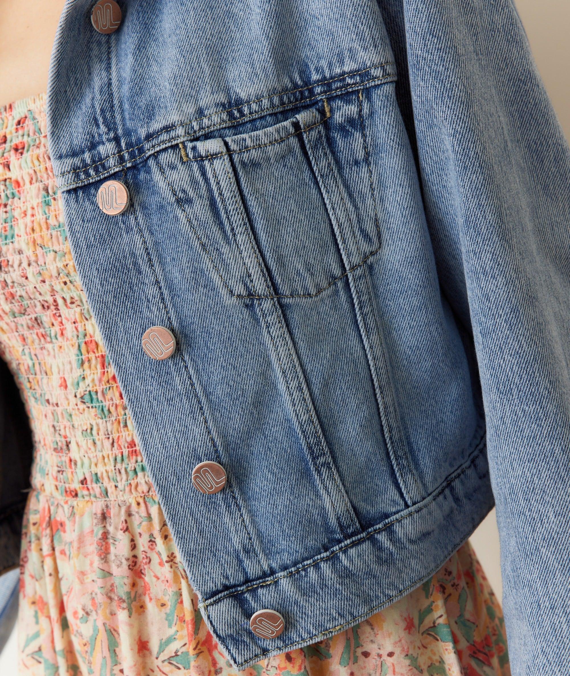 Ash Crop Denim Jacket Product Image