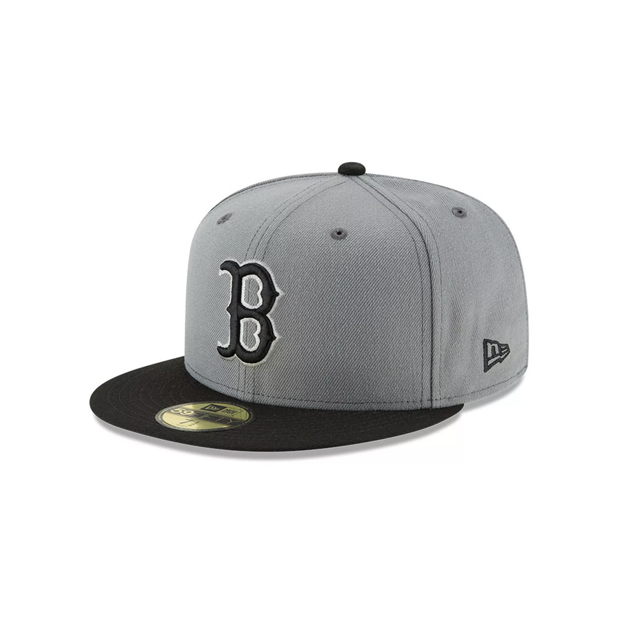 Mens New Era Gray/Black Boston Red Sox Two-Tone 59FIFTY Fitted Hat Product Image