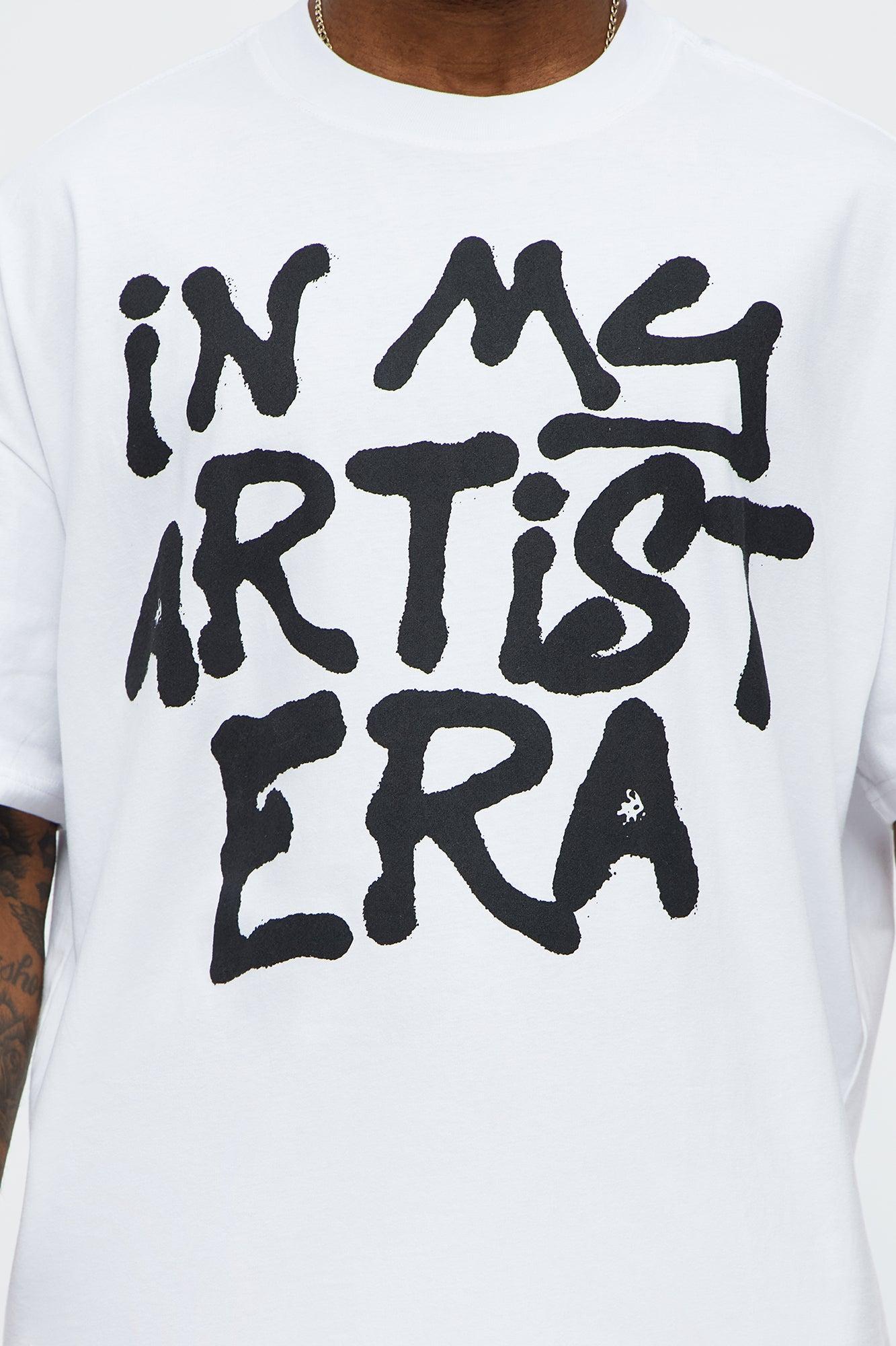 In My Artist Era Oversized Short Sleeve Tee - White Product Image