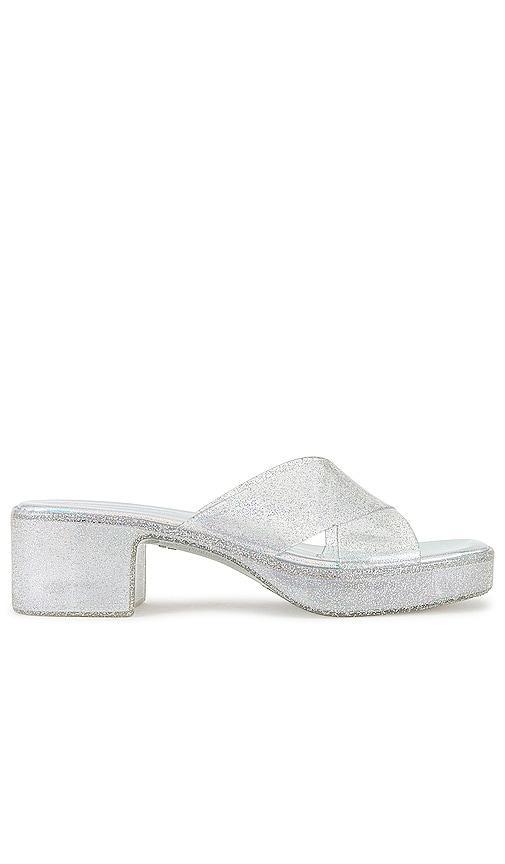Jeffrey Campbell Womens Bubblegum Jelly Platform High Heel Slide Sandals Product Image