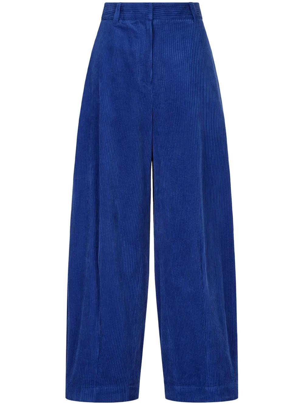 corduroy wide-leg trousers Product Image