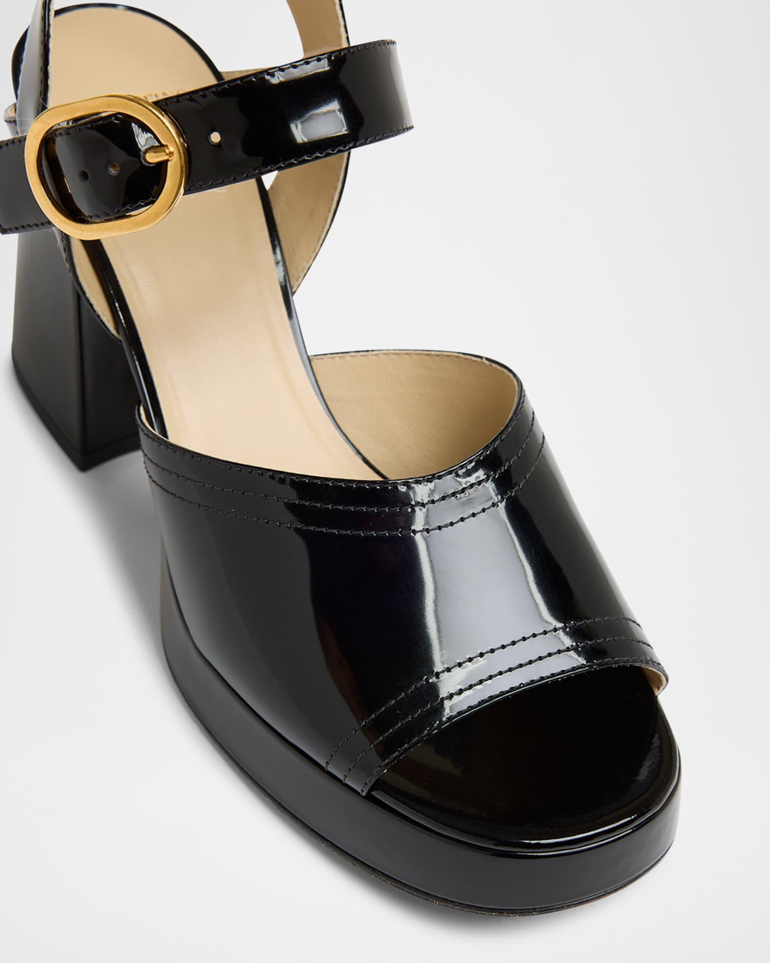 Fawcette VLogo Patent Leather Platform Sandals Product Image