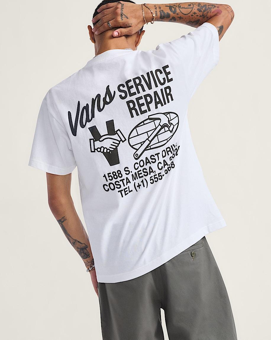Service Repair T-Shirt in White| Vans US Product Image