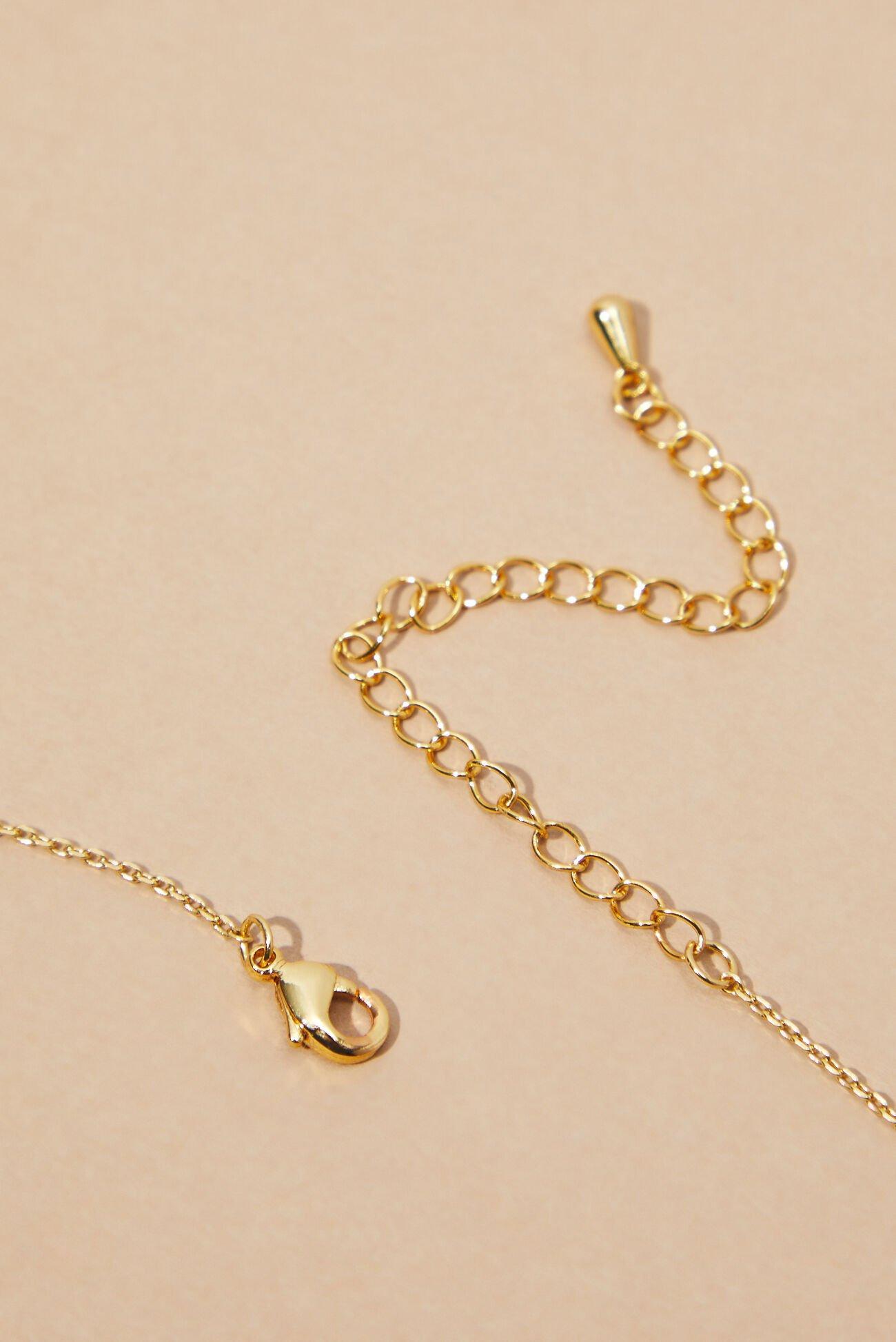 18k Gold Clover Necklace Product Image