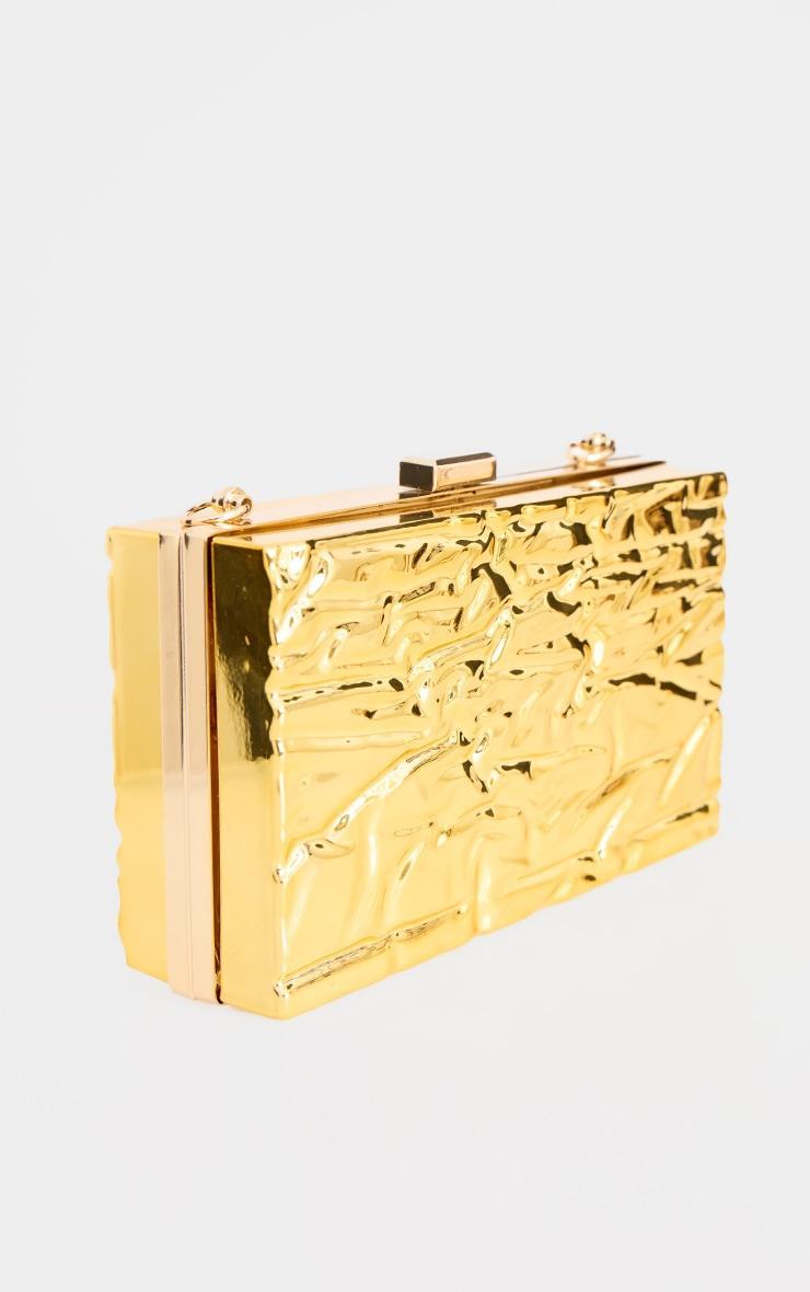 Gold Molten Clutch Bag Product Image